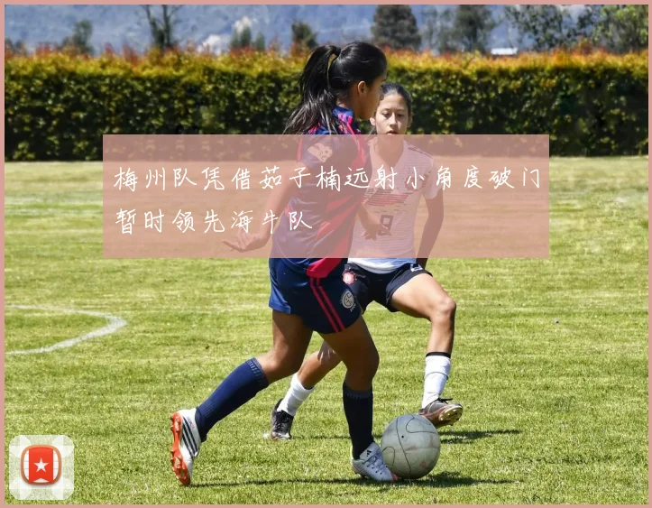 梅州队凭借茹子楠远射小角度破门暂时领先海牛队